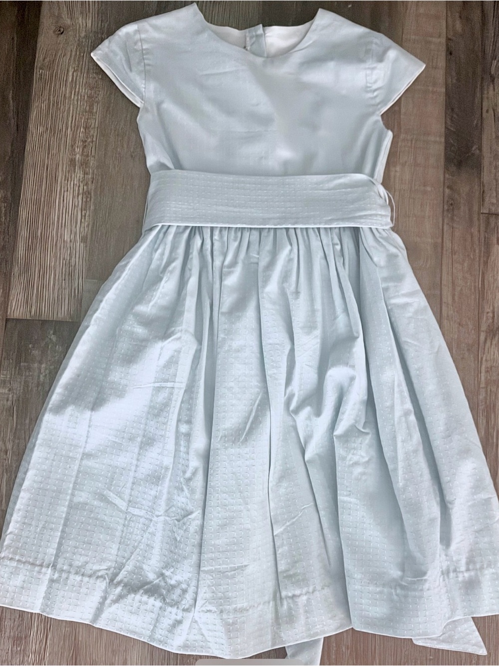 bella bliss Light Blue Girls' Formal Dress with Sash